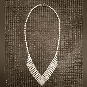 Vintage Austrian Crystals Bling Necklace